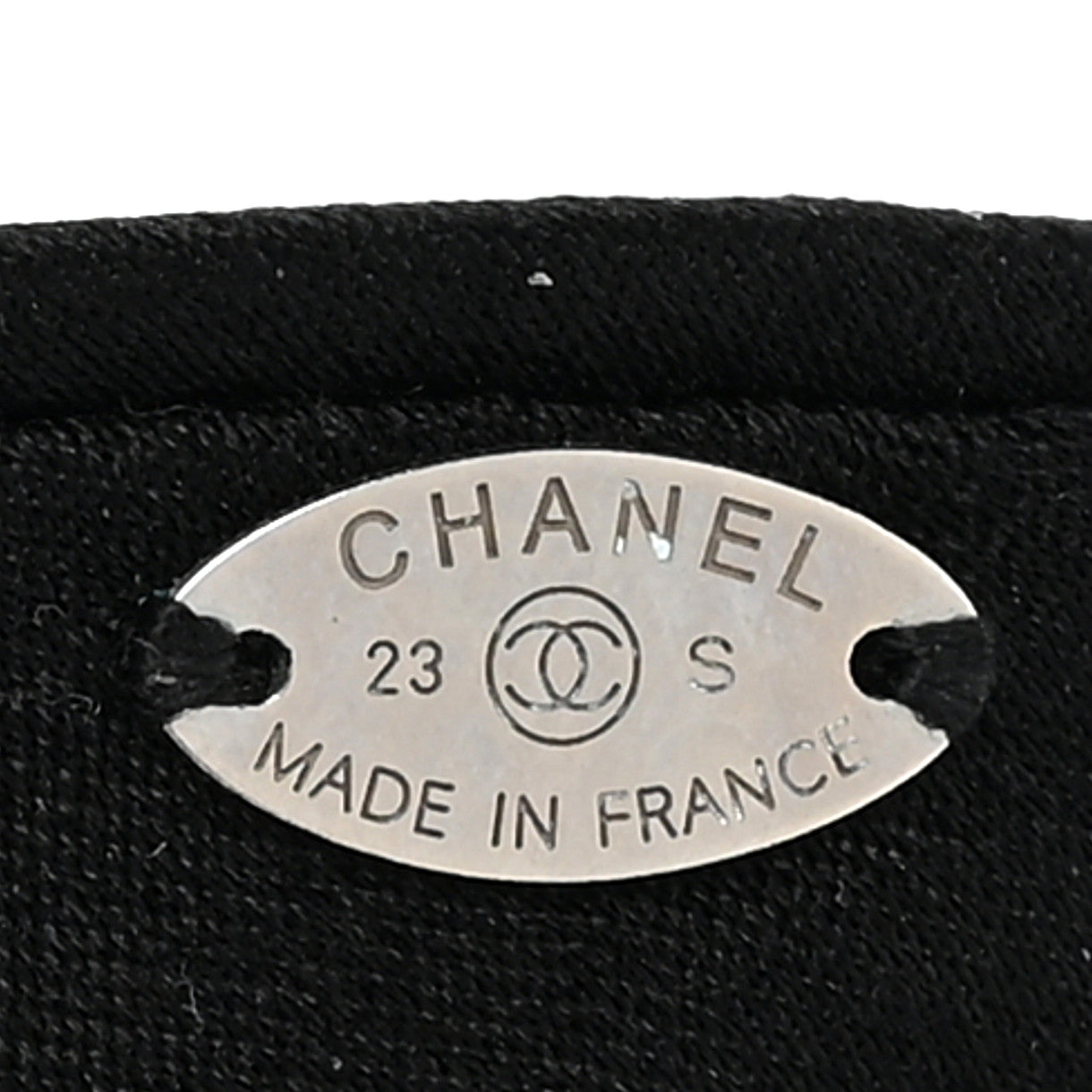 Chanel Fabric Pearl CC Hair Scrunchie Black 4 of 4