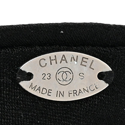 Chanel Fabric Pearl CC Hair Scrunchie Black 4 of 4