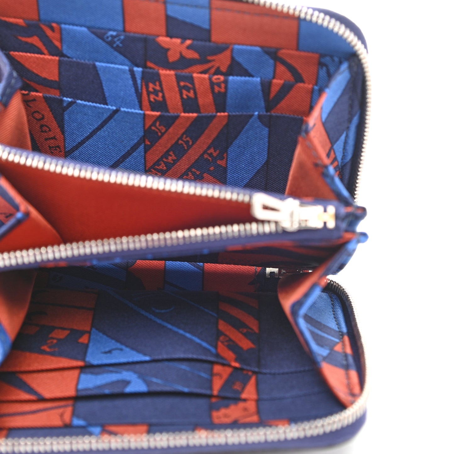 Epsom Silk'in Compact Wallet Bleu Saphir