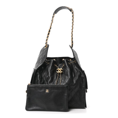 Chanel Caviar Quilted Medium Chanel 25 Handbag Black 3 of 11