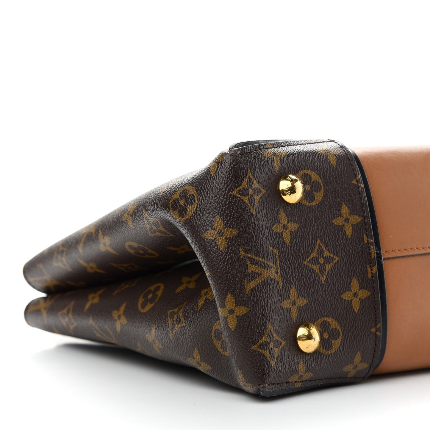 Monogram Cuir Orfevre Tote W PM Noisette