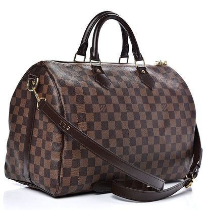 Louis Vuitton Damier Ebene Speedy Bandouliere 35 2 of 12