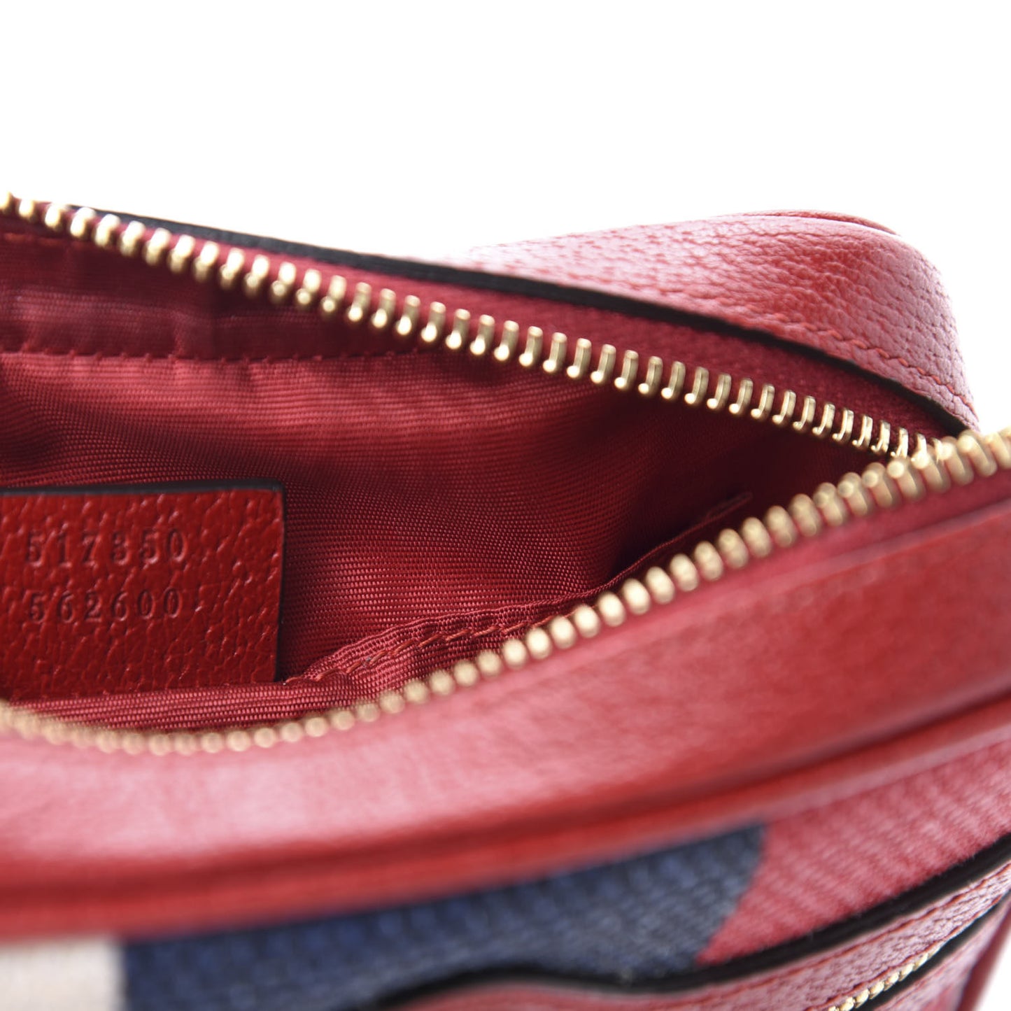 Canvas Sylvie Stripe Mini Ophidia Camera Bag Mystic White Hibiscus Red Maritime