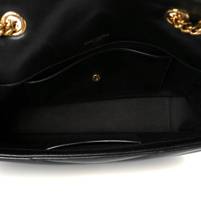 Saint Laurent Lambskin Chevron Quilted Small Loulou Black 6 of 13