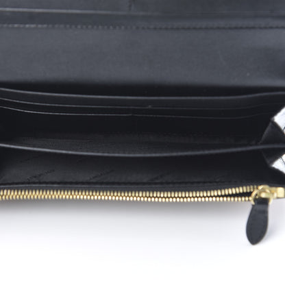 Burberry Calfskin Haymarket Check Henley Wallet Black 5 of 8