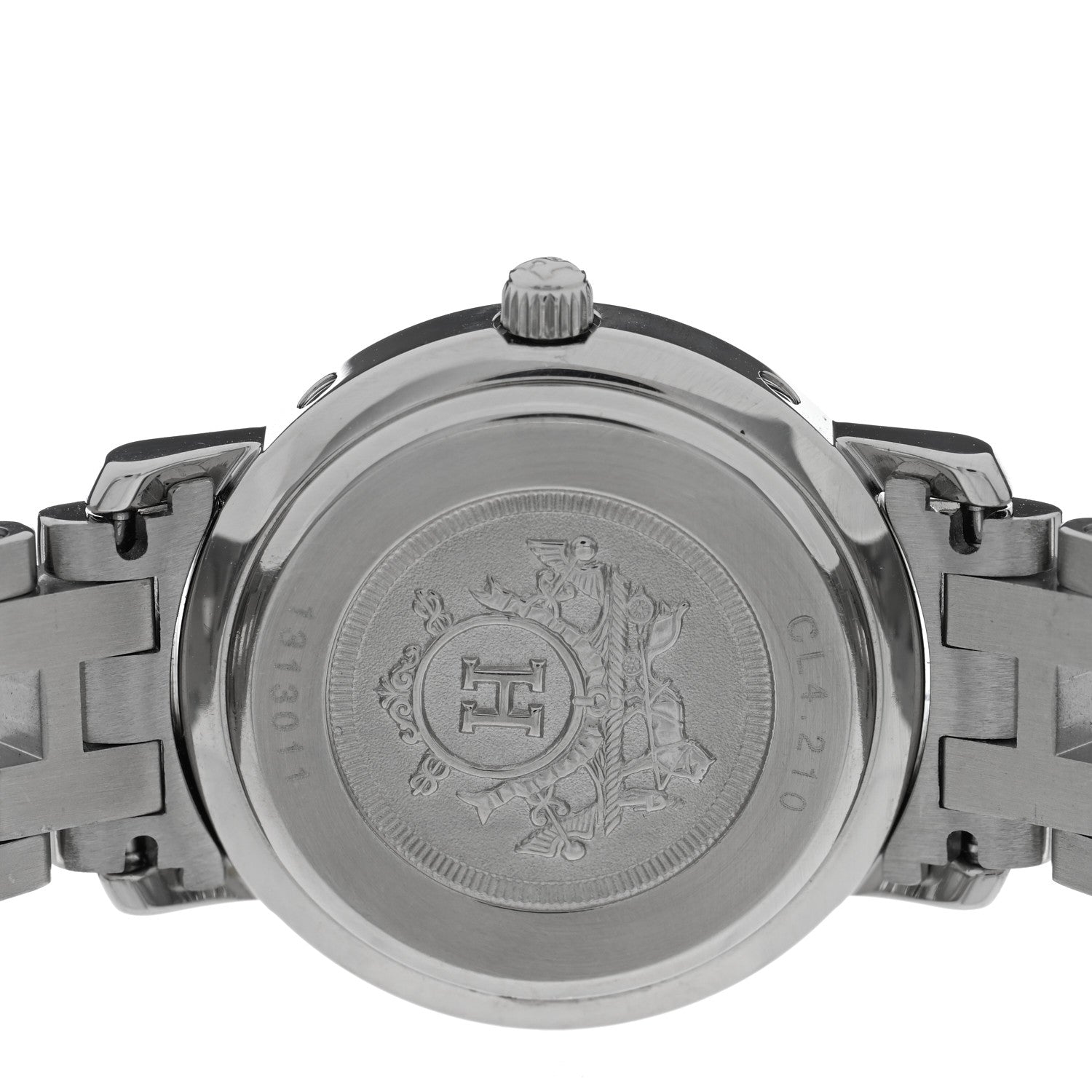 Hermes Stainless Steel 24mm Clipper Quartz Watch White 4 of 4