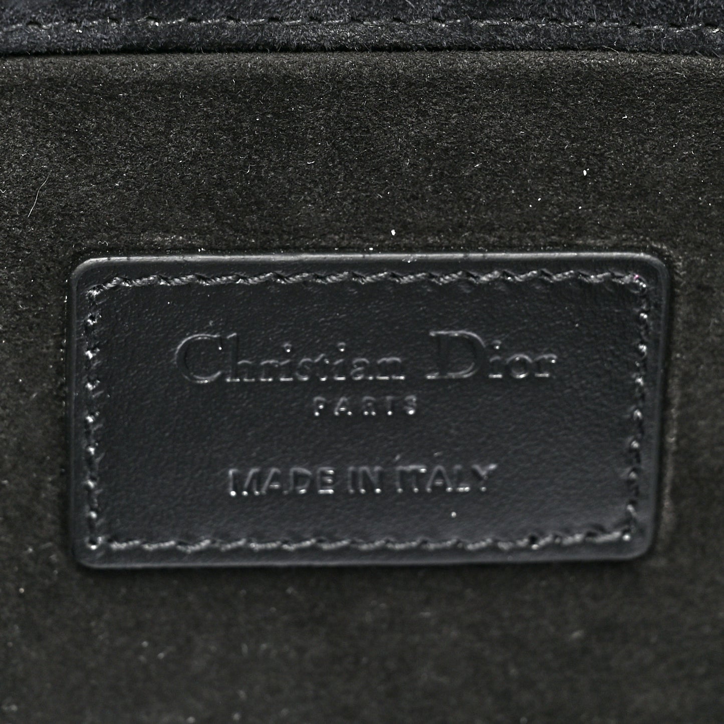 Calfskin Cannage Diamond Medium Lady D-Joy Black
