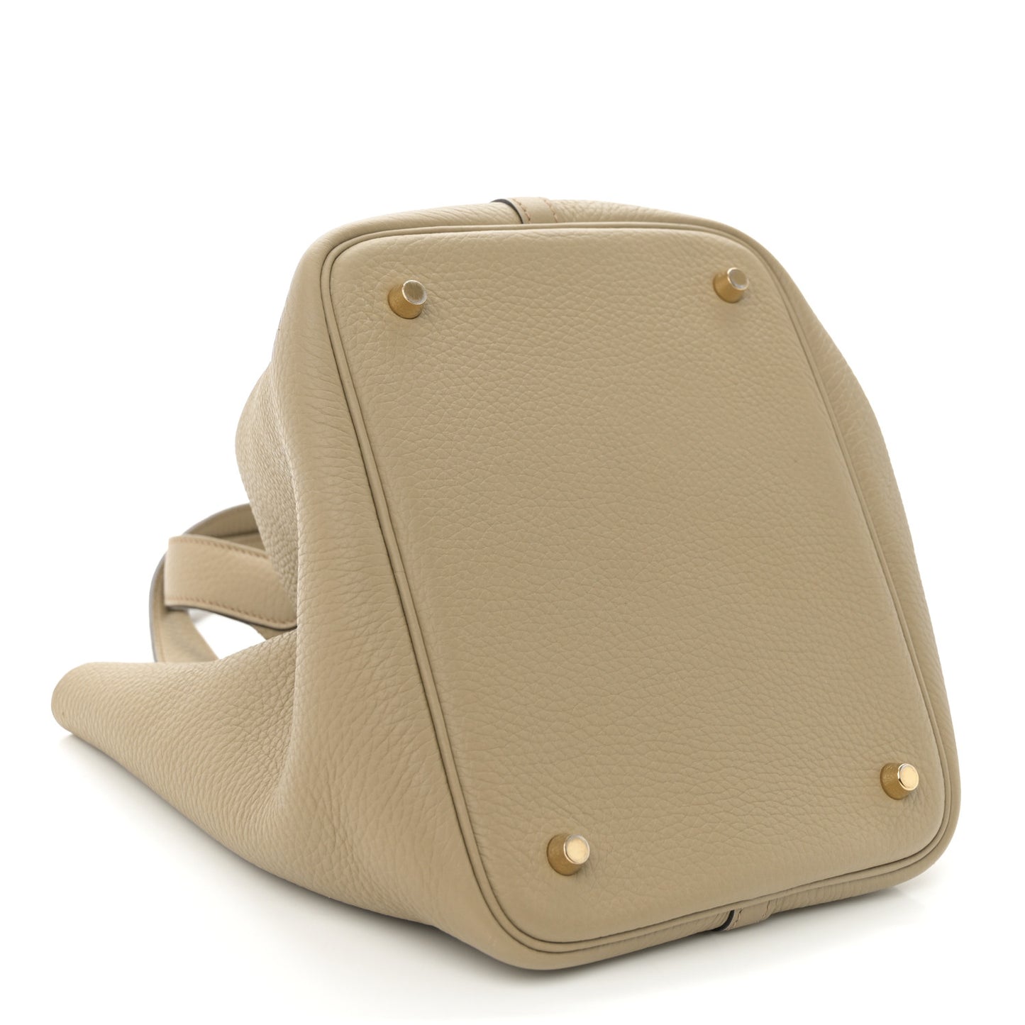 Taurillon Clemence Picotin Lock 22 MM Beige Marfa