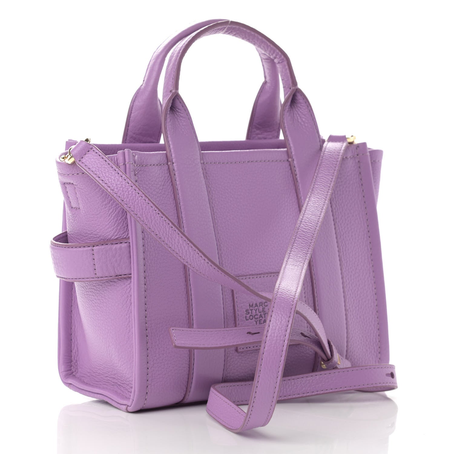 Marc Jacobs Grained Calfskin Small The Tote Bag Regal Orchid 3 of 14