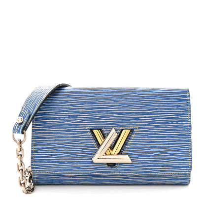 Louis Vuitton Epi Twist Chain Wallet Denim Light 1 of 11