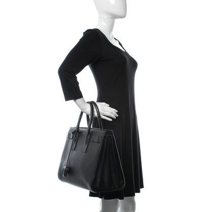 Saint Laurent Grained Calfskin Large Sac De Jour Carryall Black 2 of 11