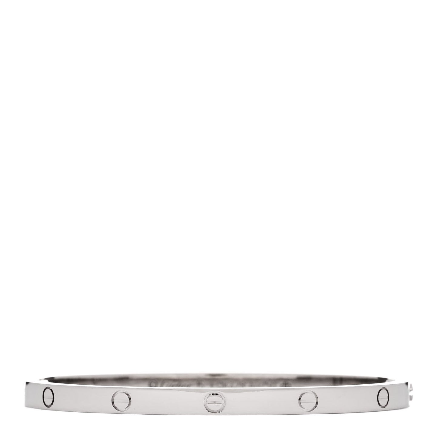 18K White Gold Small LOVE Bracelet 15