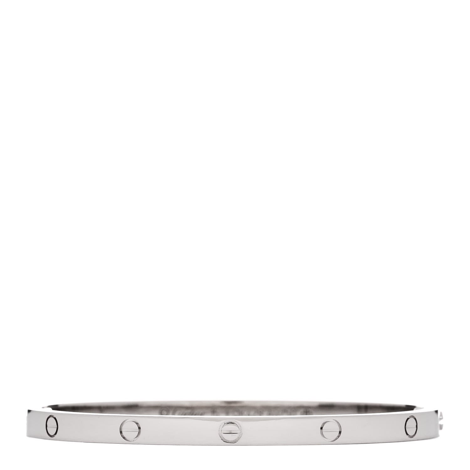 Cartier 18K White Gold Small LOVE Bracelet 15 1 of 8