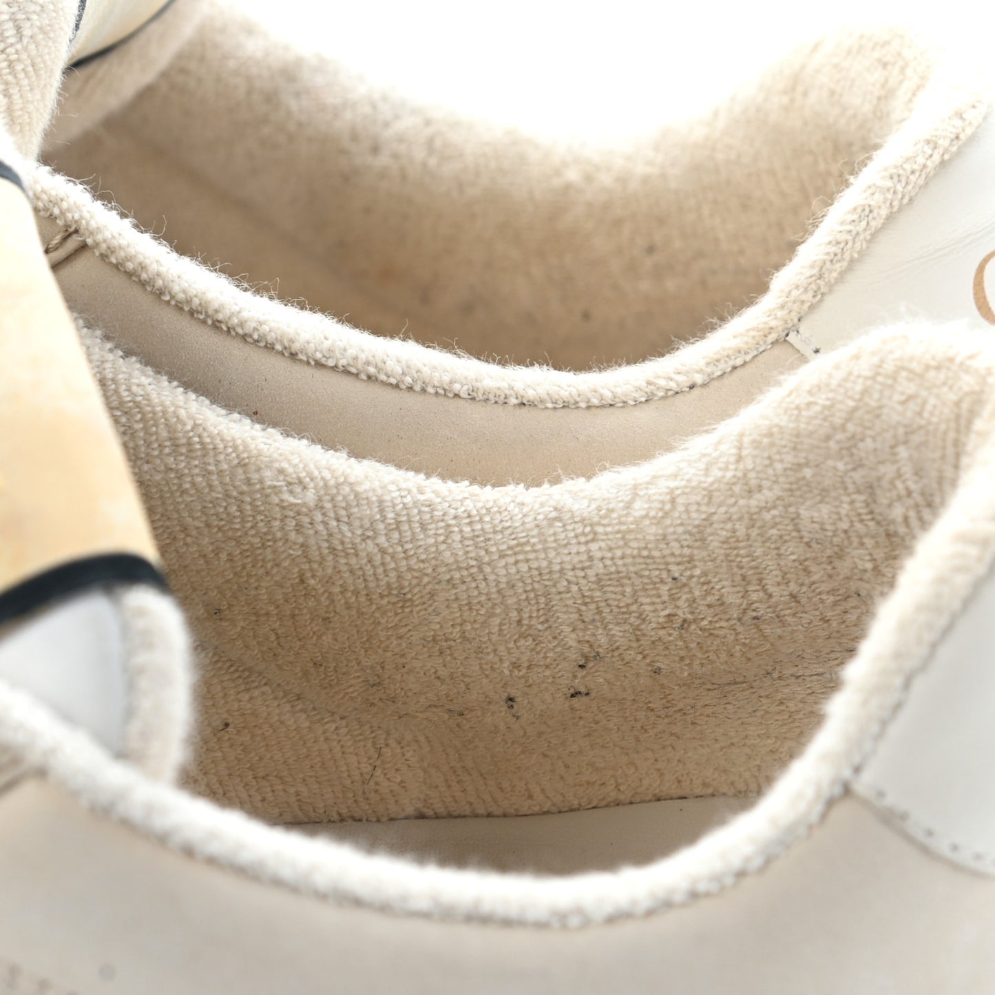 Nylon Nubuck Web Womens Screener Sneakers 38.5 Mystic White Dusty Milk