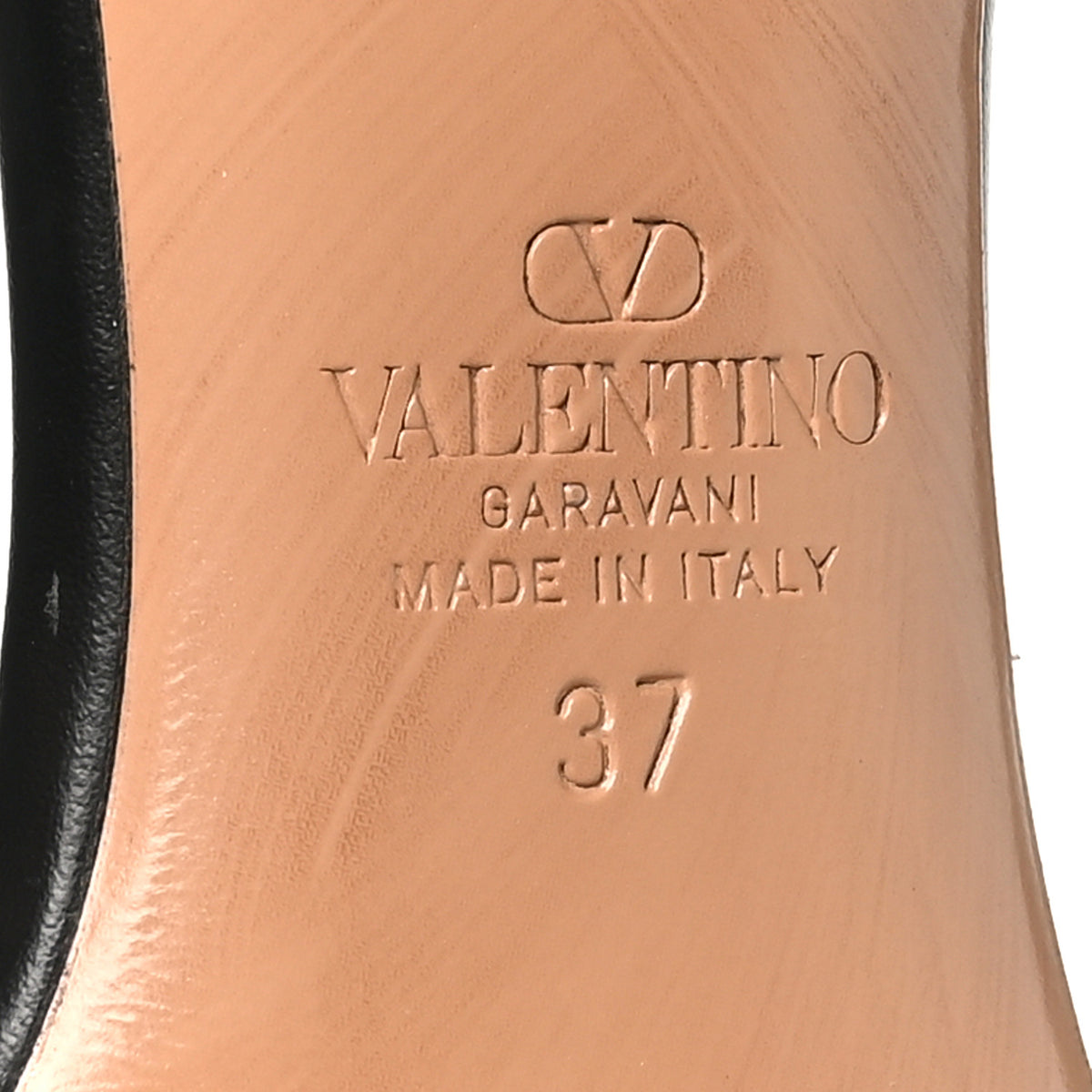 Valentino Garavani Calfskin Vlogo Slingback 40mm Pumps 37 Black 7 of 9
