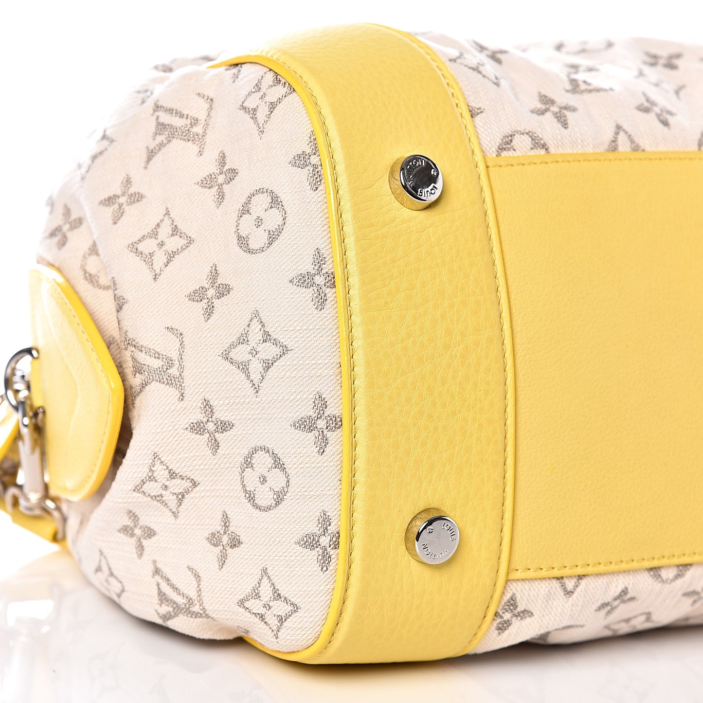 Monogram Denim Speedy Round Yellow