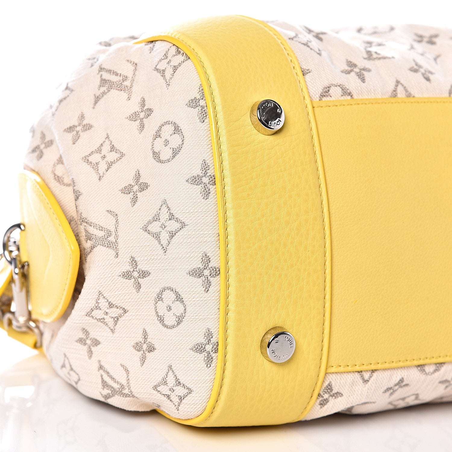 Louis Vuitton Monogram Denim Speedy Round Yellow 7 of 8