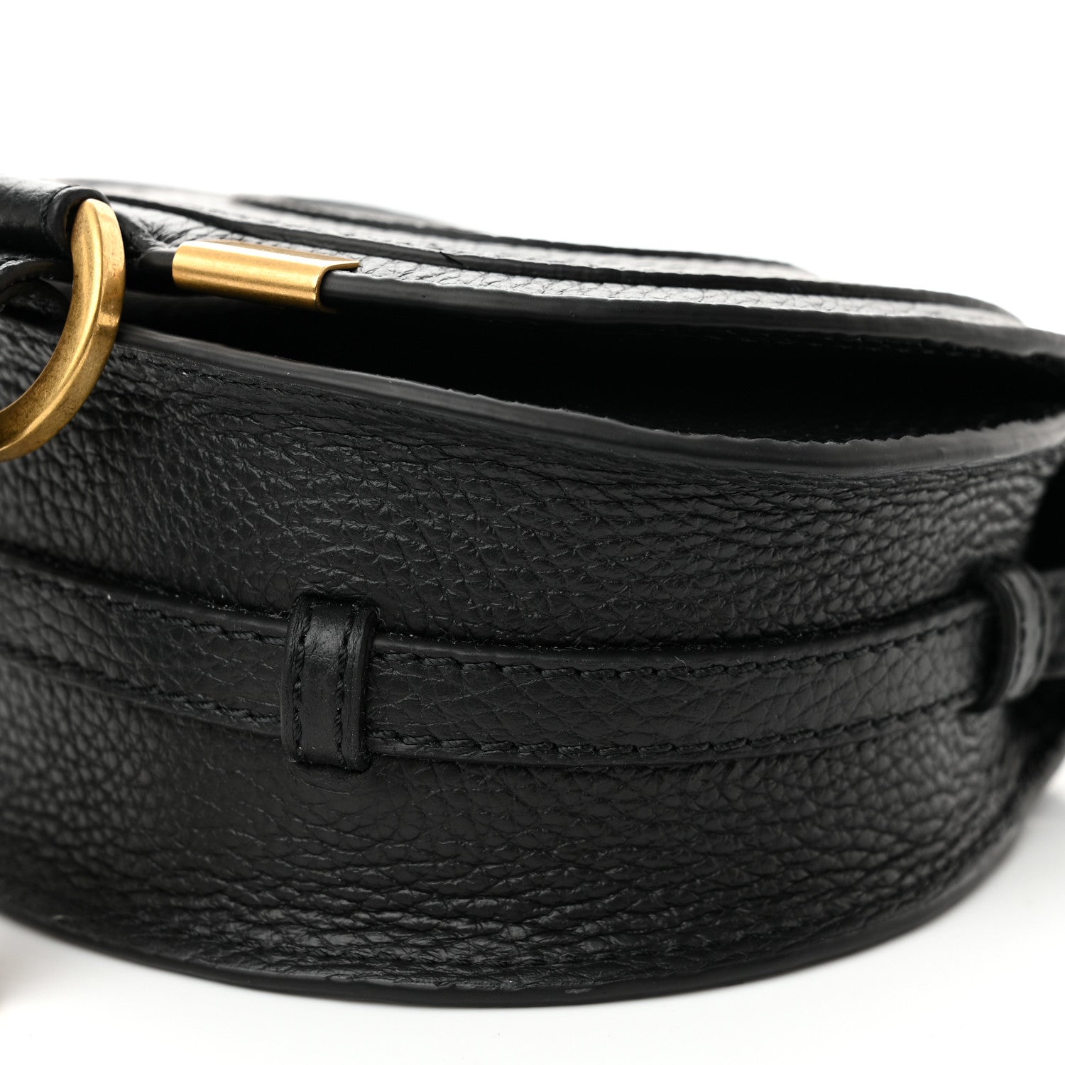 Chloe Calfskin Nano Marcie Saddle Bag Black 10 of 10