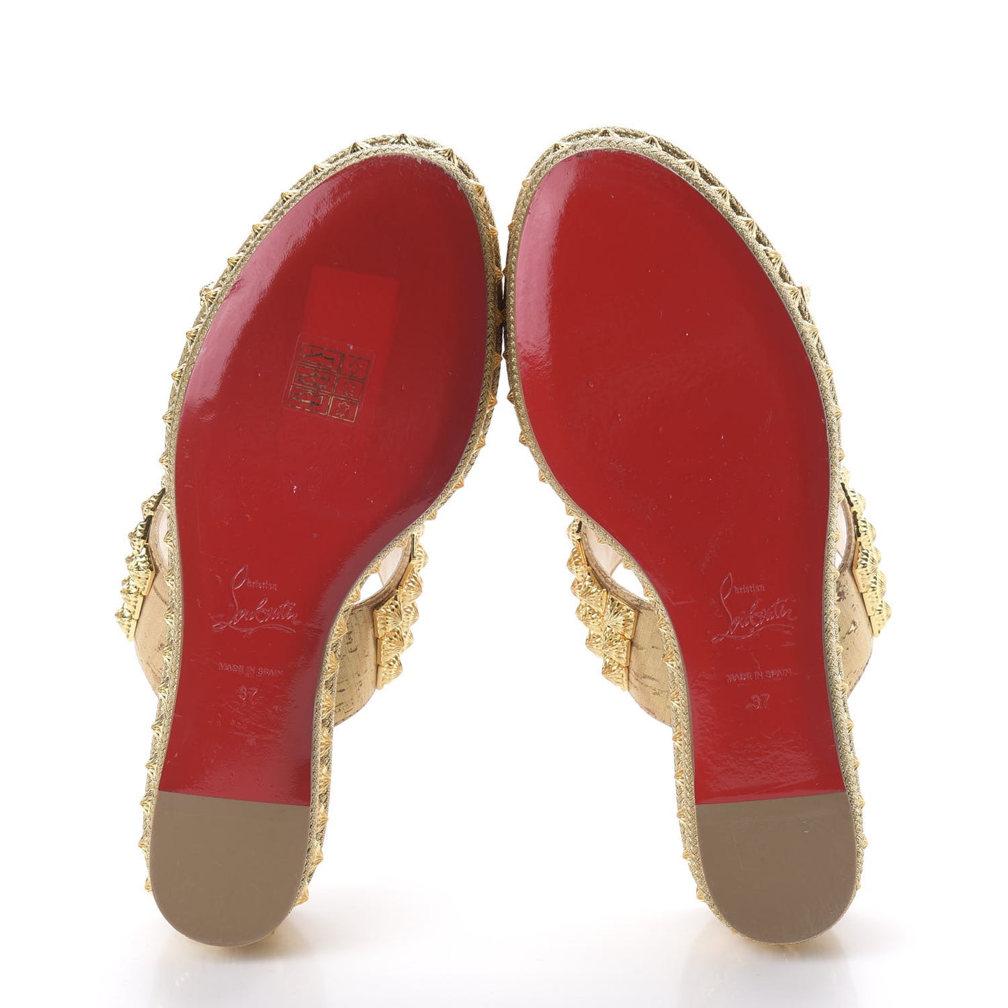 Liege Pepite 60 Platform Sandals 37 Version Gold