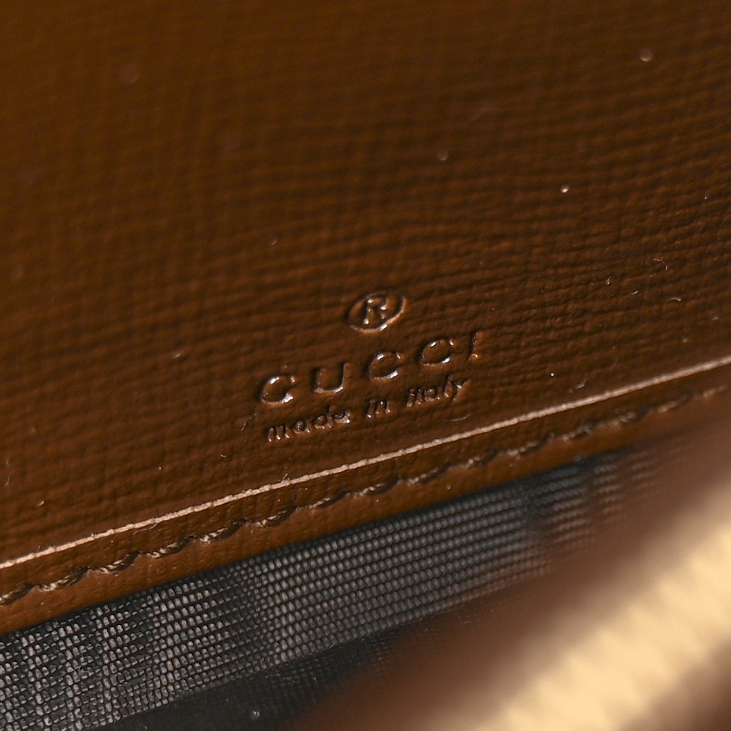 Gucci GG Supreme Monogram Azalea Calfskin Web Jackie 1961 Chain Wallet Beige Ebony Brown Sugar 6 of 10