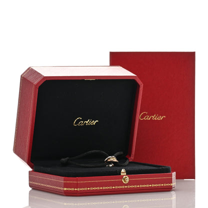 Cartier 18K Pink Yellow White Gold Trinity Adjustable Cord Bracelet Black 4 of 4
