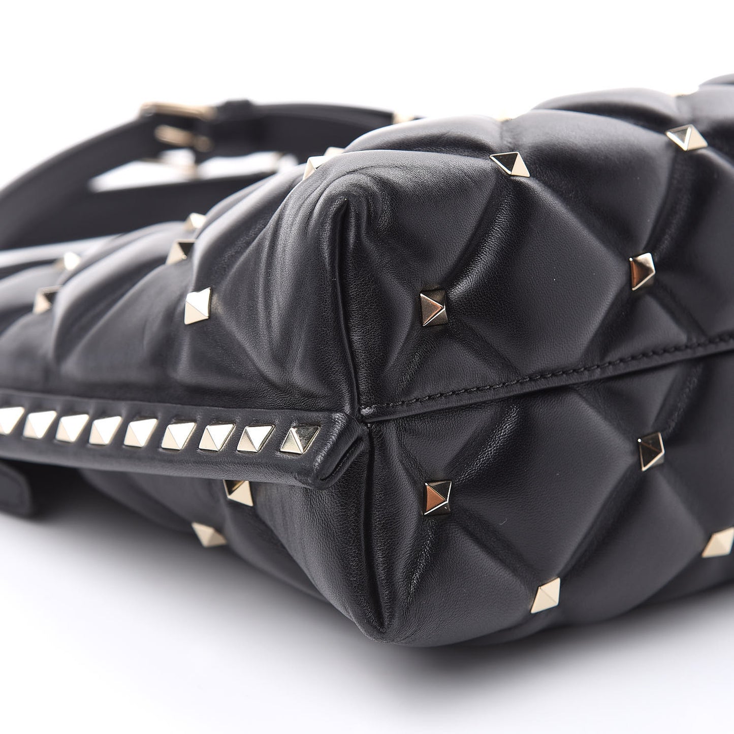 Nappa Candystud Shoulder Bag Black