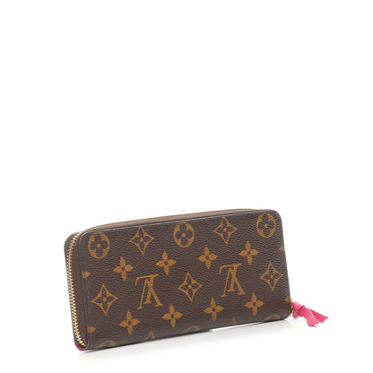Louis Vuitton Monogram Clemence Wallet Hot Pink 3 of 8