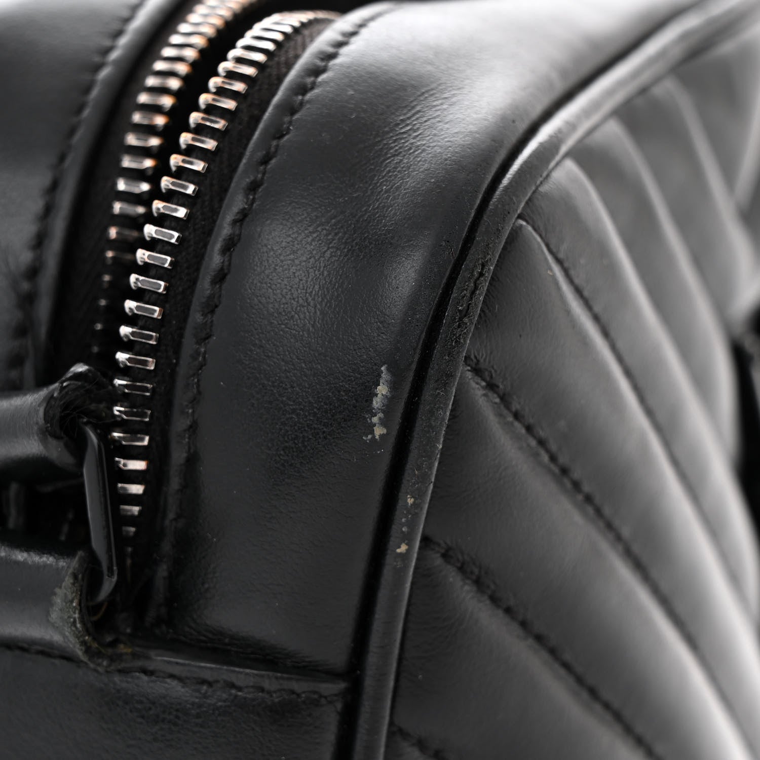 Saint Laurent Calfskin Matelasse Monogram Monochrome Lou Camera Bag Black 13 of 16