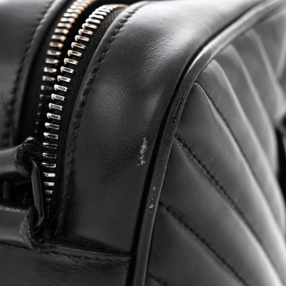 Saint Laurent Calfskin Matelasse Monogram Monochrome Lou Camera Bag Black 13 of 16
