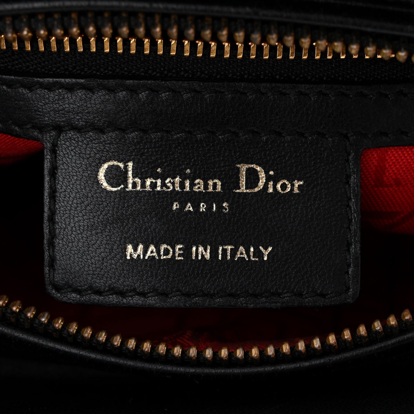 Lambskin Cannage Medium Lady Dior Black