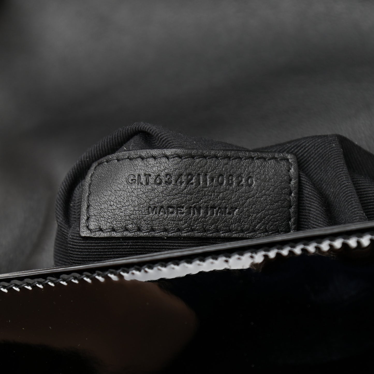 Patent Medium Monogram Kate 99 Black