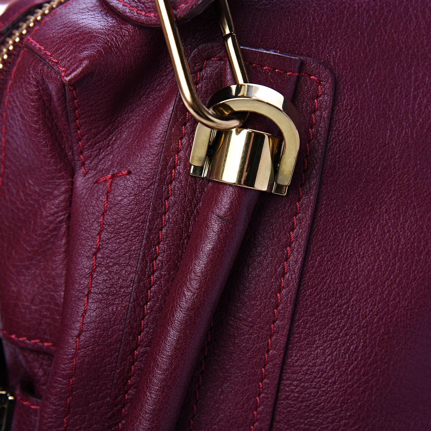Chloe Calfskin Medium Paraty Wine Purple 12 of 12