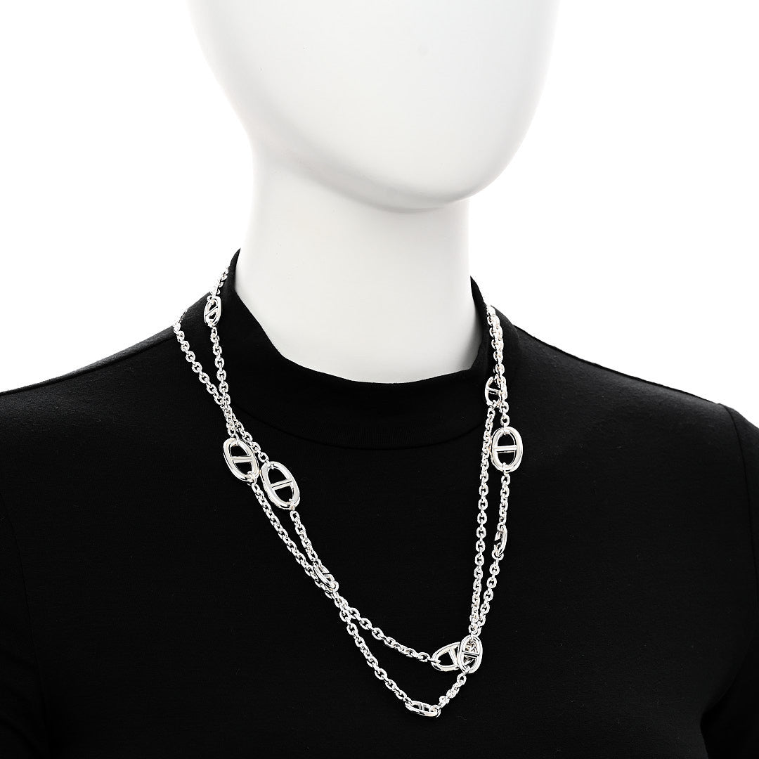Hermes Sterling Silver Farandole Necklace 120 2 of 5