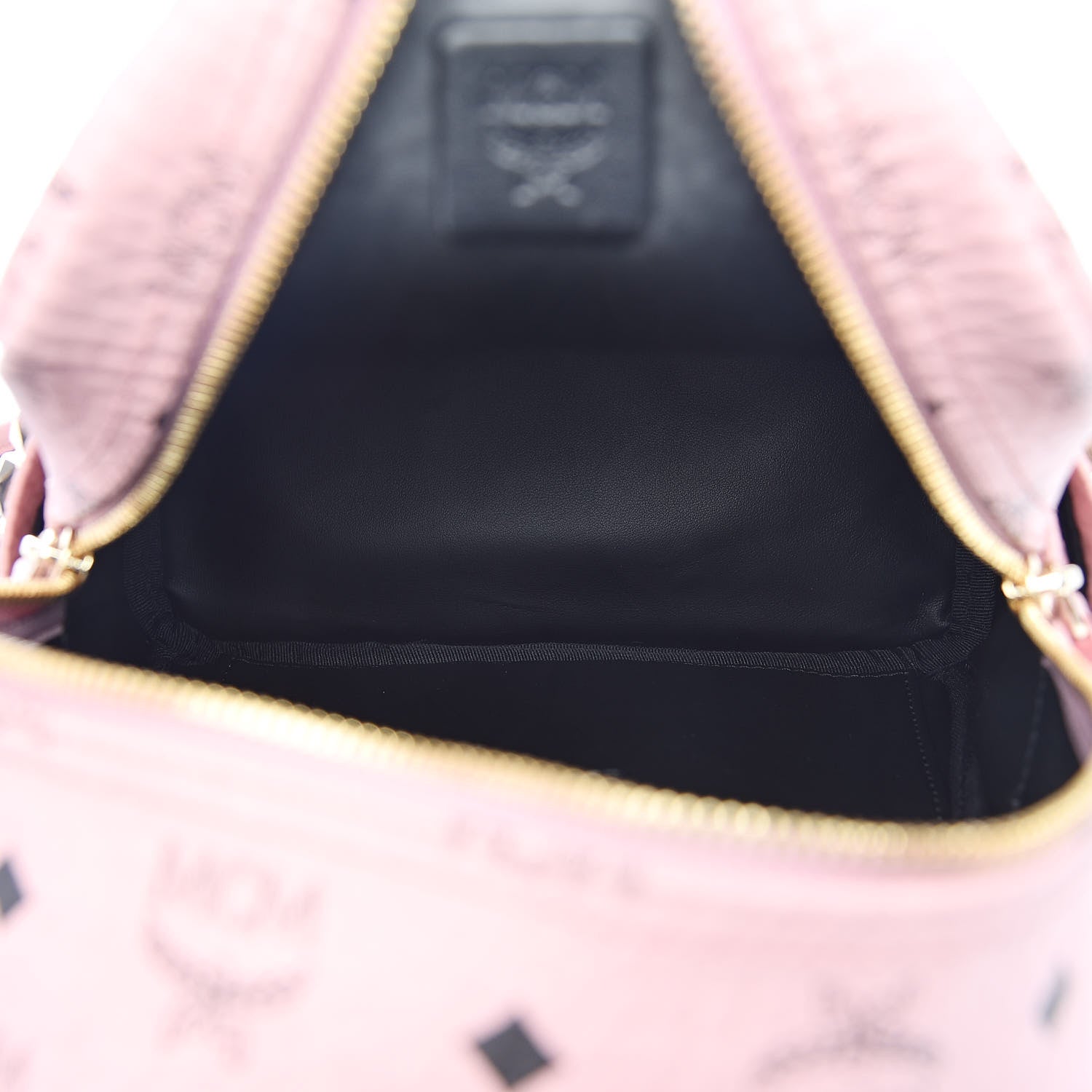 MCM Visetos Side Stud Mini Stark Backpack Pink 5 of 10