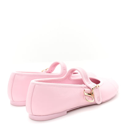 Chanel Lambskin Mary Jane Flats 36 Light Pink 5 of 9