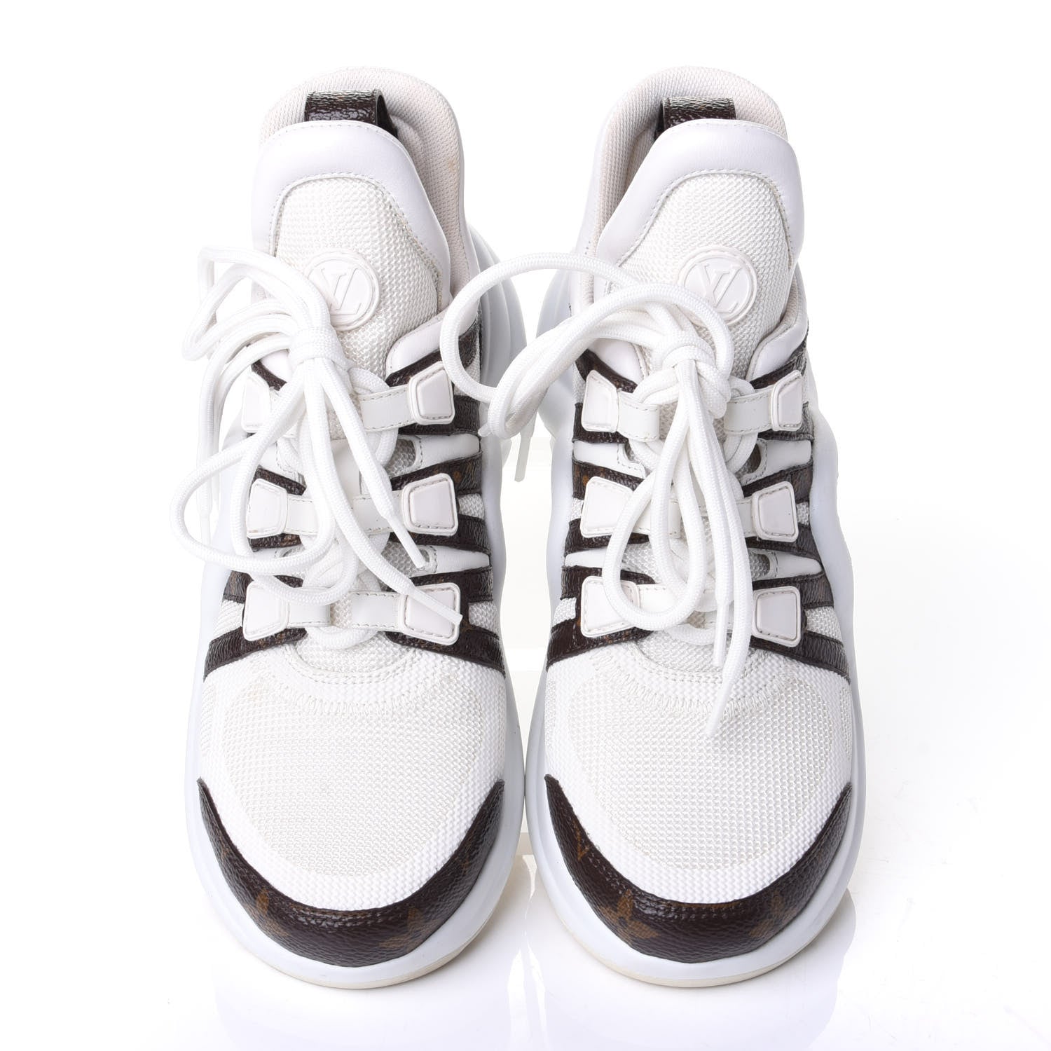 Louis Vuitton Patent Monogram LV Archlight Sneakers 36 White 5 of 11