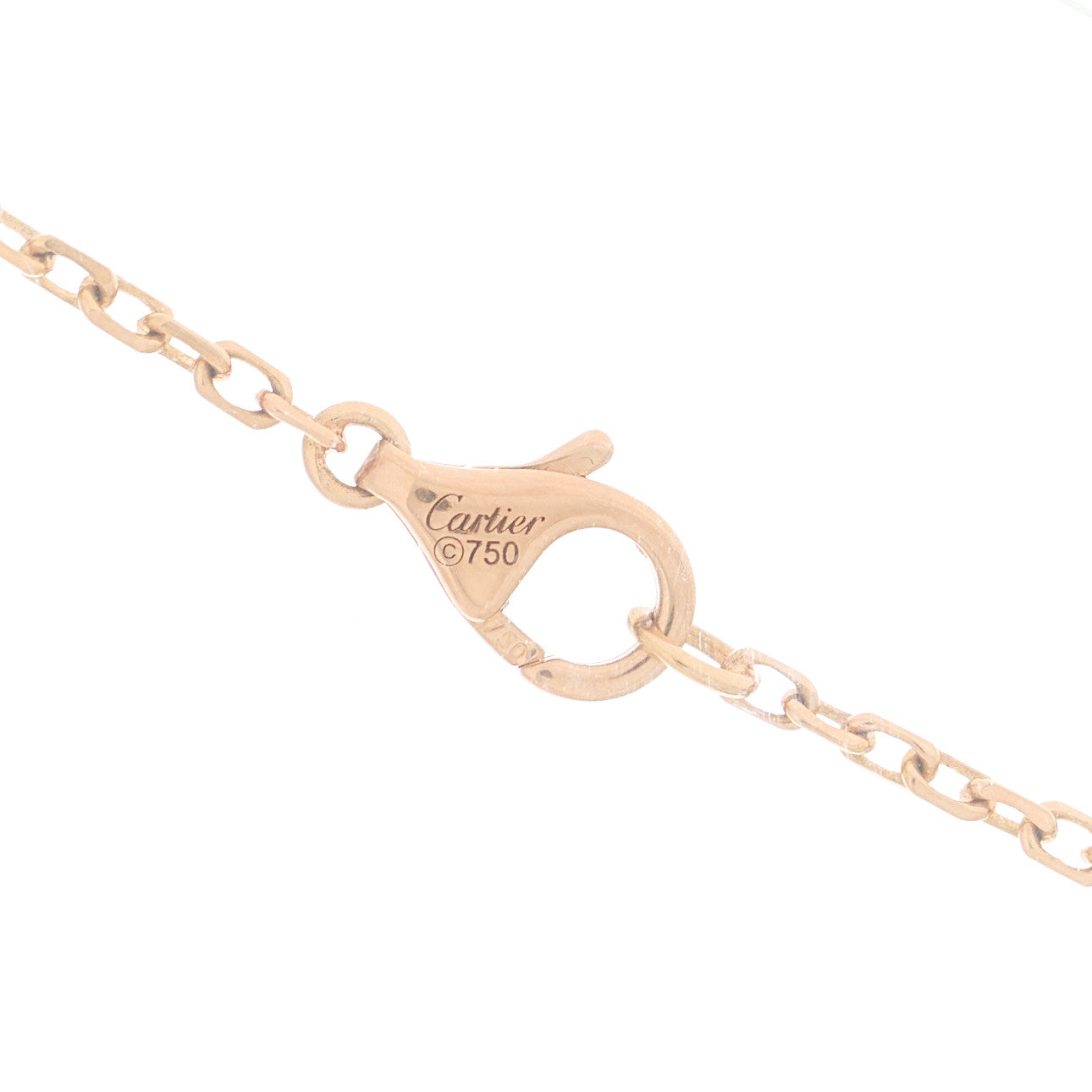 Cartier 18K Pink White Yellow Gold Diamond Trinity Pendant Necklace 4 of 7
