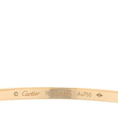 Cartier 18K Yellow Gold Small LOVE Bracelet 18 4 of 6