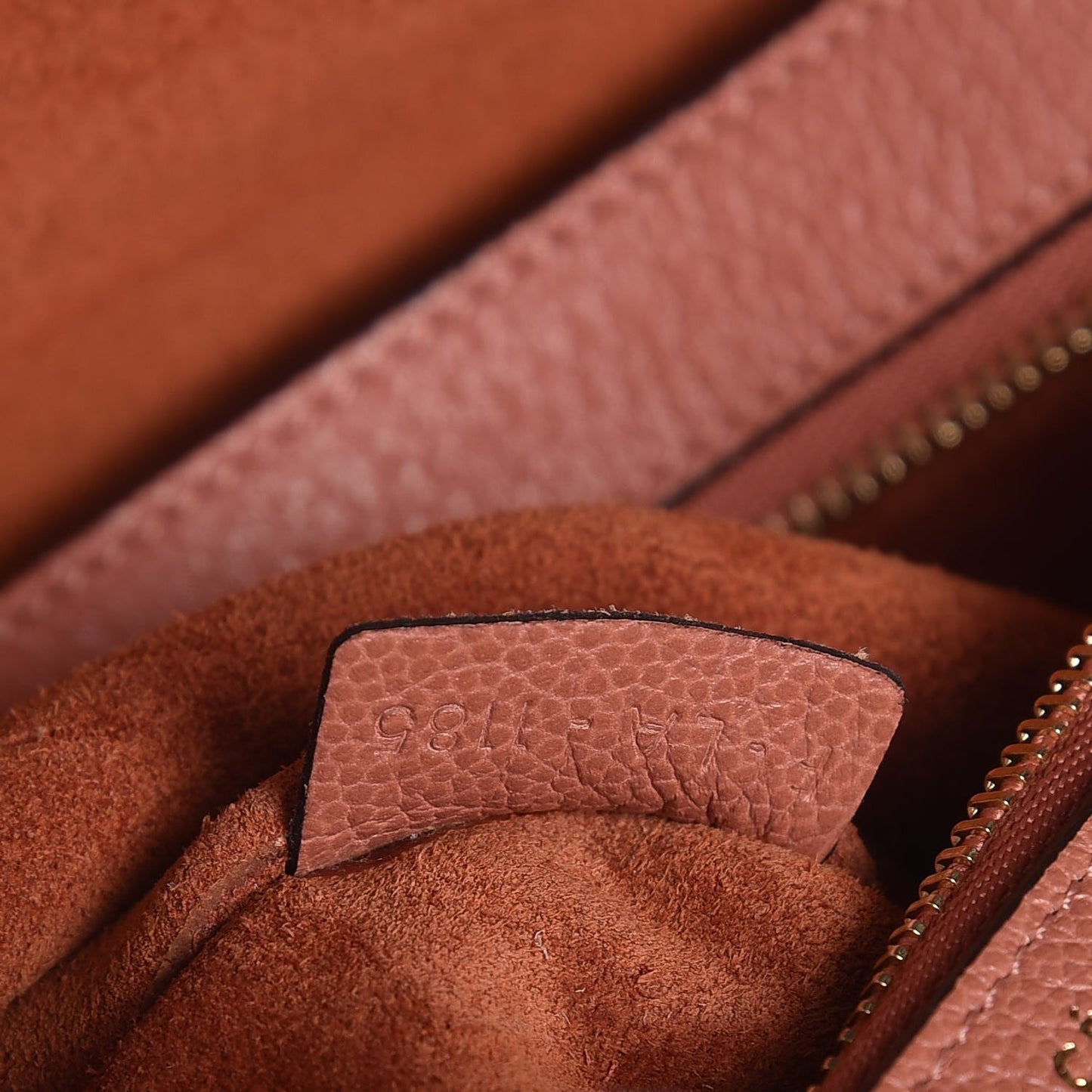 Soft Grained Calfskin Medium Belt Cabas Phantom Terracotta