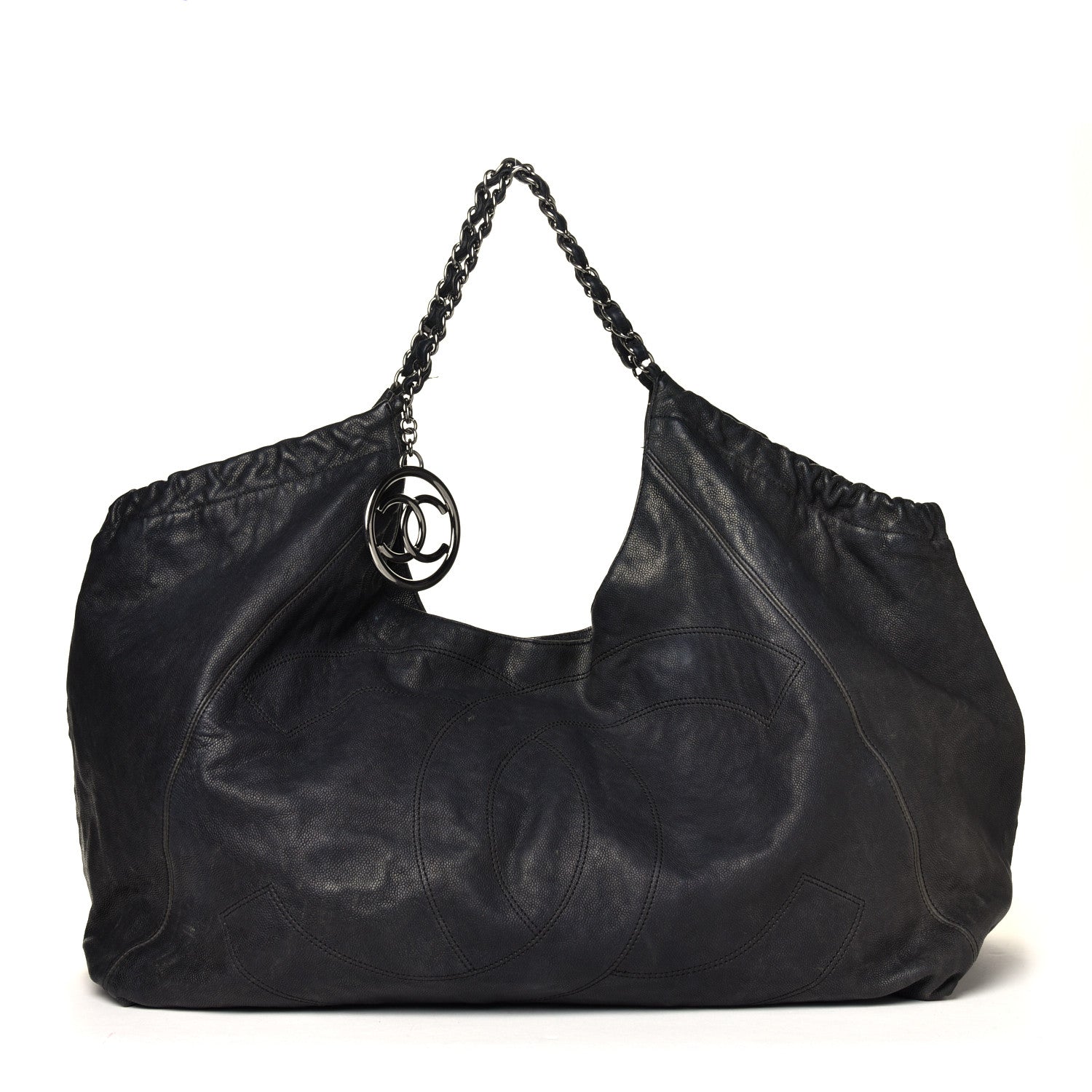 Chanel Distressed Caviar XL Coco Cabas Black 1 of 8
