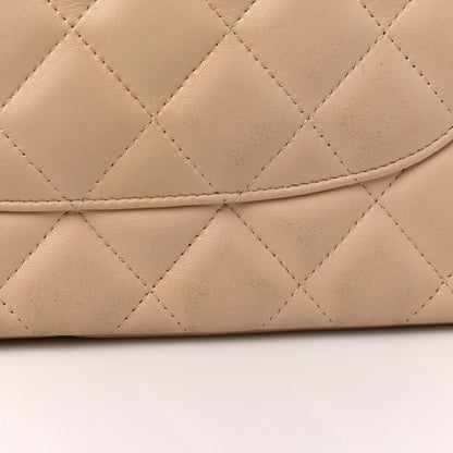 Chanel Lambskin Quilted Jumbo Double Flap Beige Clair 13 of 13