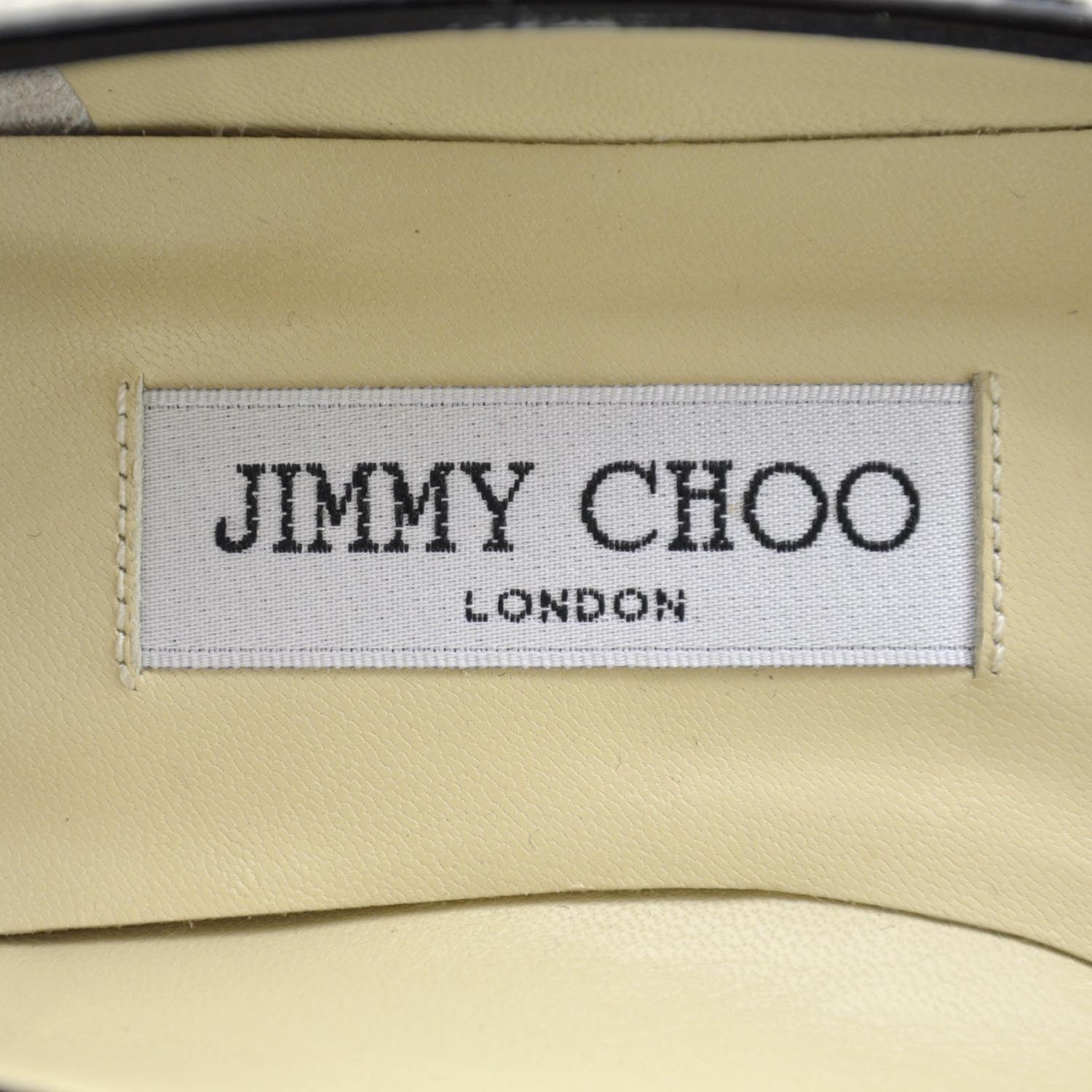 Jimmy Choo Calf Hair Patent Leather Berry Flats 36 6 of 7