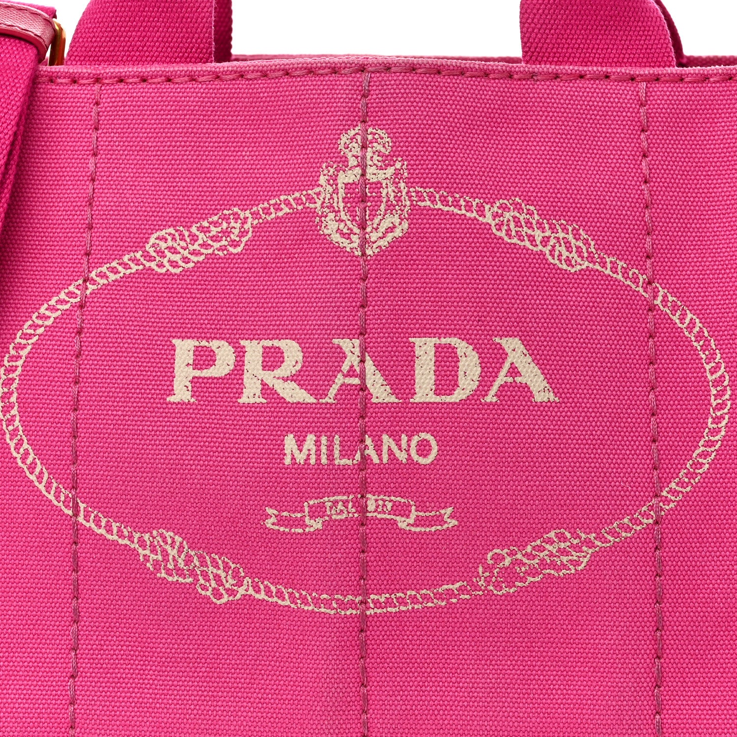 Prada Canapa Small Logo Tote Fuxia 8 of 12