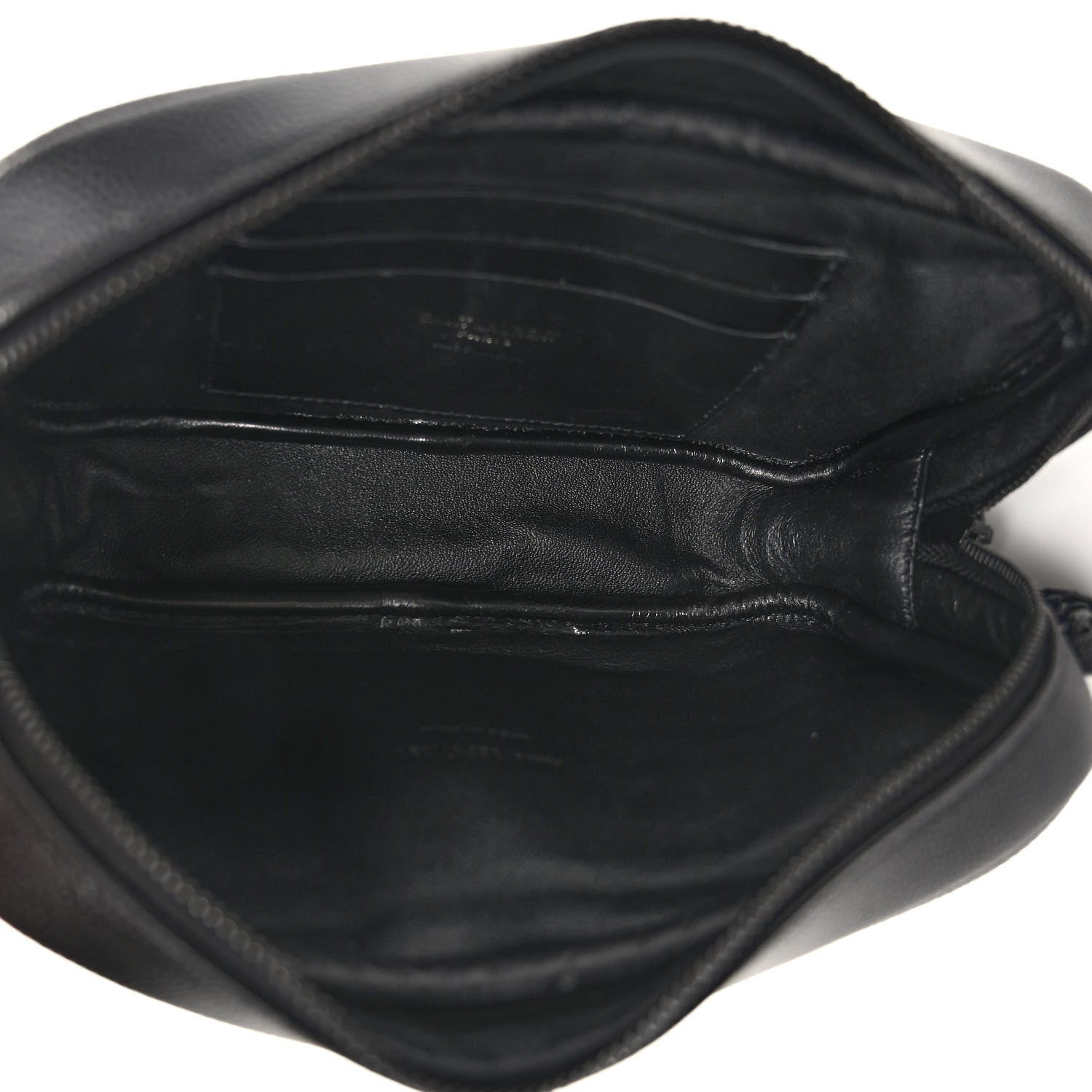Saint Laurent Grain De Poudre Matelasse Monochrome Monogram Mini Lou Camera Bag Black 5 of 10