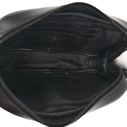 Saint Laurent Grain De Poudre Matelasse Monochrome Monogram Mini Lou Camera Bag Black 5 of 10