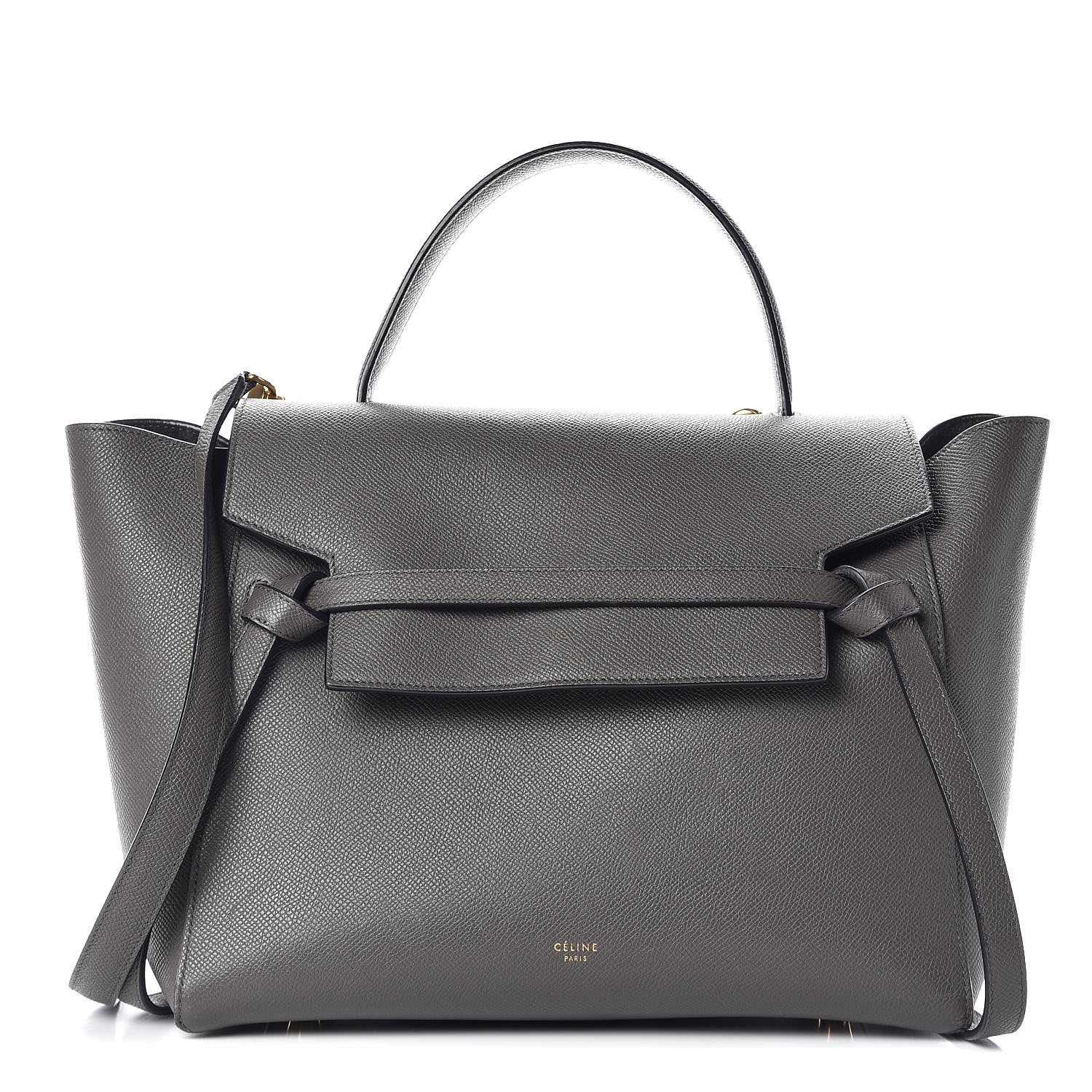 Celine Grained Calfskin Mini Belt Bag Grey 1 of 16