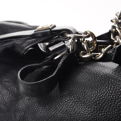 Givenchy Leather Chain Hobo Shoulder Bag Black 5 of 12