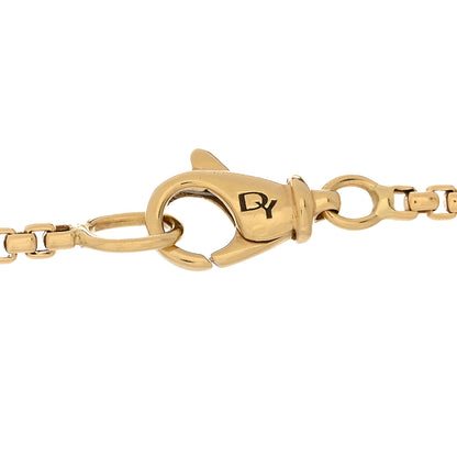 David Yurman 18K Yellow Gold Diamond Petite Pave Metro Bar Bracelet 3 of 4