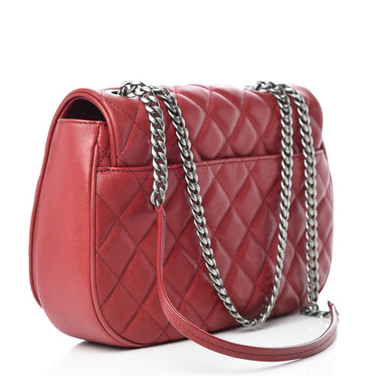 Chanel Caviar Quilted Casual Pocket Messenger Flap Red 3 of 18