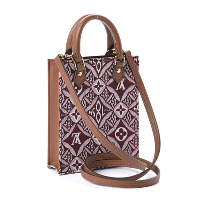 Louis Vuitton Jacquard Since 1854 Petit Sac Plat Bordeaux 3 of 10